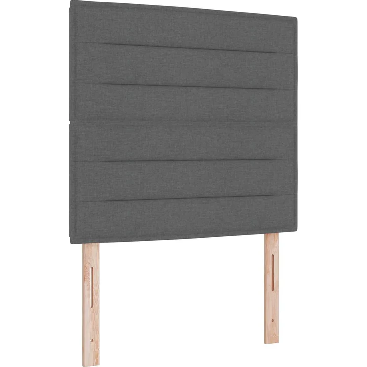 vidaXL Ottoman-Bett mit Matratze und LED Dunkelgrau 90 x 200 cm Stoff 3457959 – Bild 5