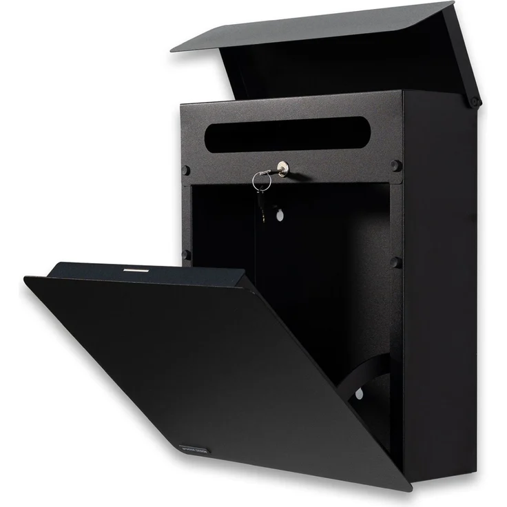 Spinder Design Briefkasten Inbox Schwarz – Bild 4
