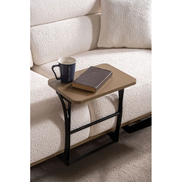 Sitzgruppe/Sofa Set - Wohnzimmergarnitur "Lorina" 3+3+1-Braun/Beige – Bild 9