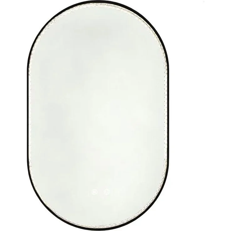 Ovaler Badezimmerspiegel 50×80×4 cm mit LED-Beleuchtung und Antibeschlagfunktion – Bild 4