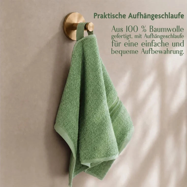 Hammetex Guest Towels Set of 5 30x50 cm – 100% Cotton Terry – Oeko-TEX Certified – Soft, Absorbent – with Hanging Loop – Bild 3