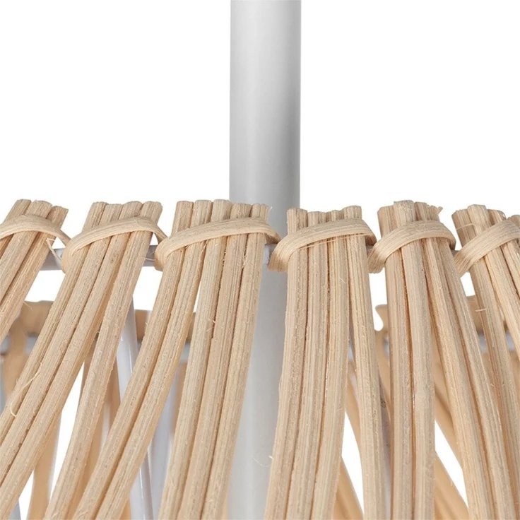 Qazqa Stehlampe Sam, ohne Leuchtmittel, E27, Weiß, Landhaus, Stahl, 1-flammig – Bild 3