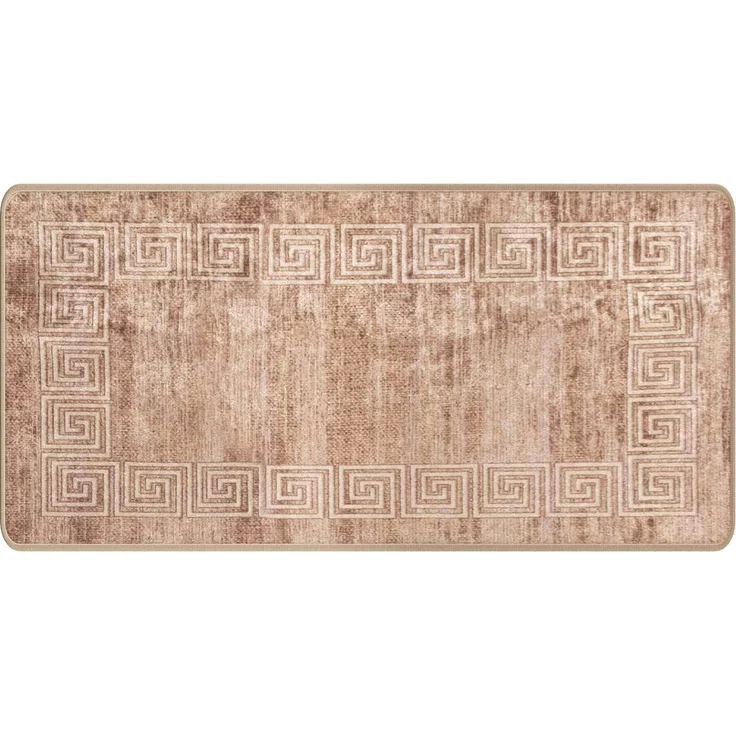 vidaXL Teppichläufer MARSA Weiß 50x100 cm Polyester und PVC 42023300 – Bild 2