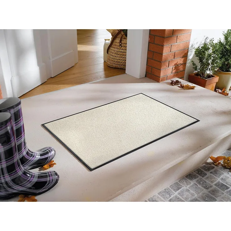 wash+dry by Kleen-Tex Fußmatte Fußmatte 60x90 Champagner beige, Eingangsmatte groß, Höhe: 600 mm