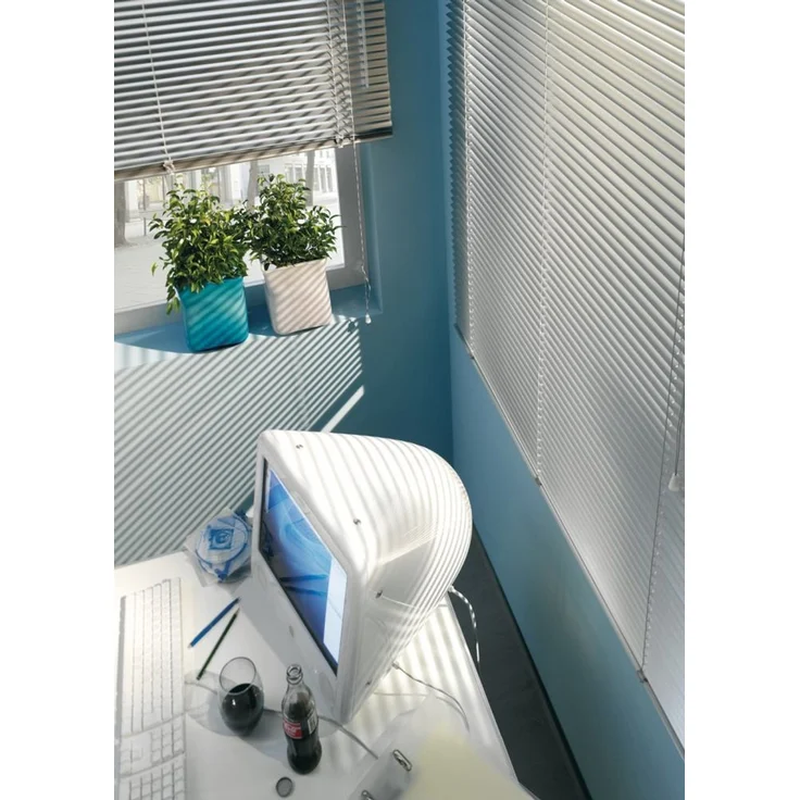 GARDINIA Alu-Jalousie, Sicht, 25 mm, Weiß, 120x175 cm – Bild 1