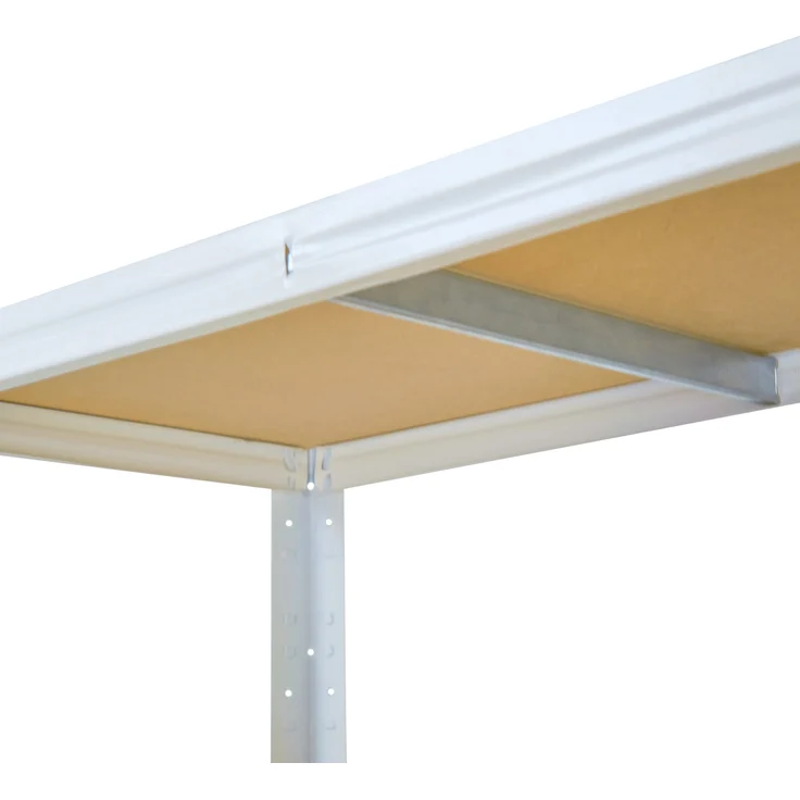 shelfplaza HOME 100x50x50 cm Schwerlastregal in weiß mit 3 Böden und 175 kg Traglast pro Boden – Bild 2
