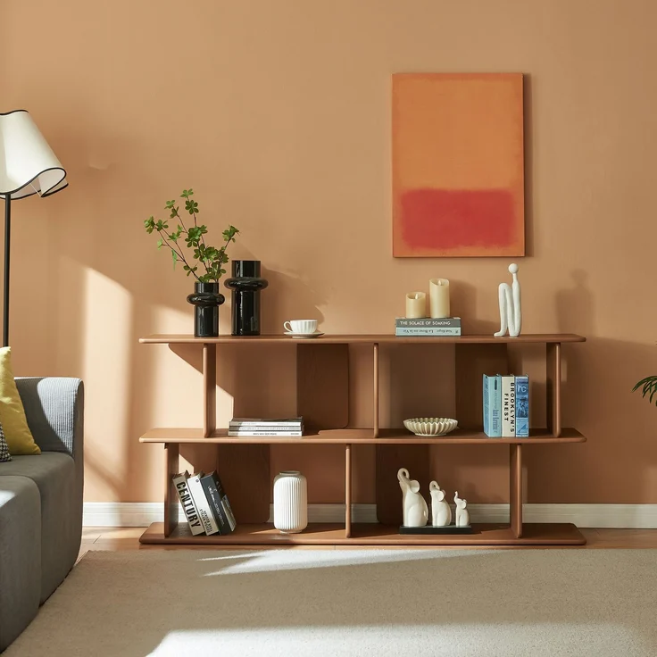 Standregal Gäljami 160x35x74 cm Walnussoptik [en. casa] – Bild 2