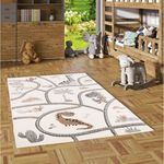 Pergamon Kinderteppich Kinder Teppich Maui Kids Dino Straßenteppich, Rechteckig, Höhe: 13 mm