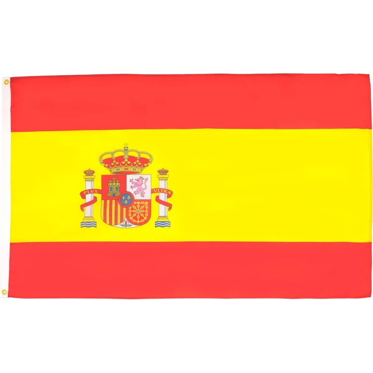 AZ FLAG - Flagge Spanien - 90x60 cm - Spanische Fahne 60x90 Cm Feiner Polyester - Flaggen