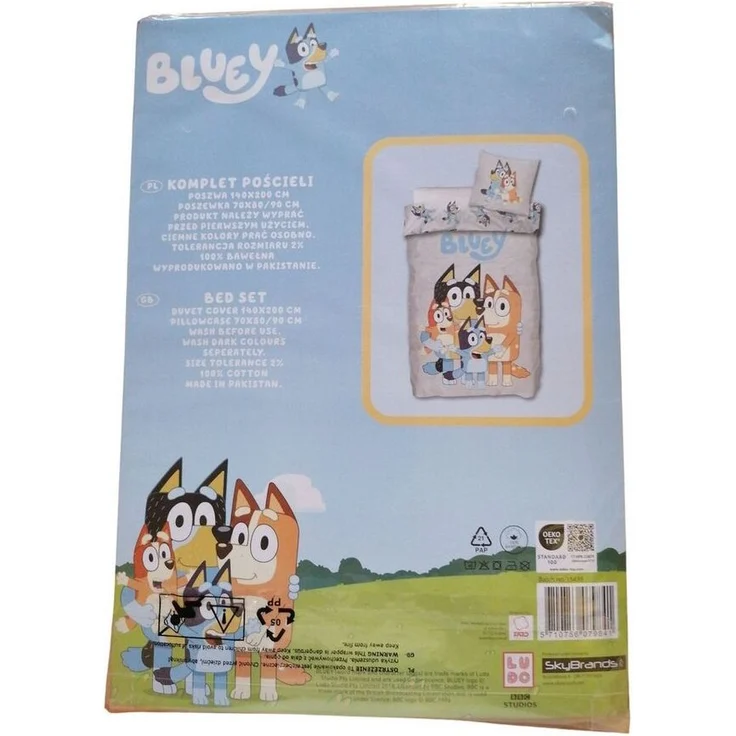 Bluey Bettwäsche Bluey Bettwäsche „Bluey & Bingo“ (wendbar) 140x200 + 70x90, 100 % – Bild 2