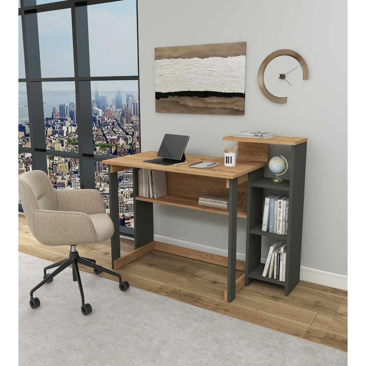 Skye Decor 'Saye - Atlantic Pine' Schreibtisch, Atlantik-Kiefer, 106 x 92,5 x 50 cm – Bild 1