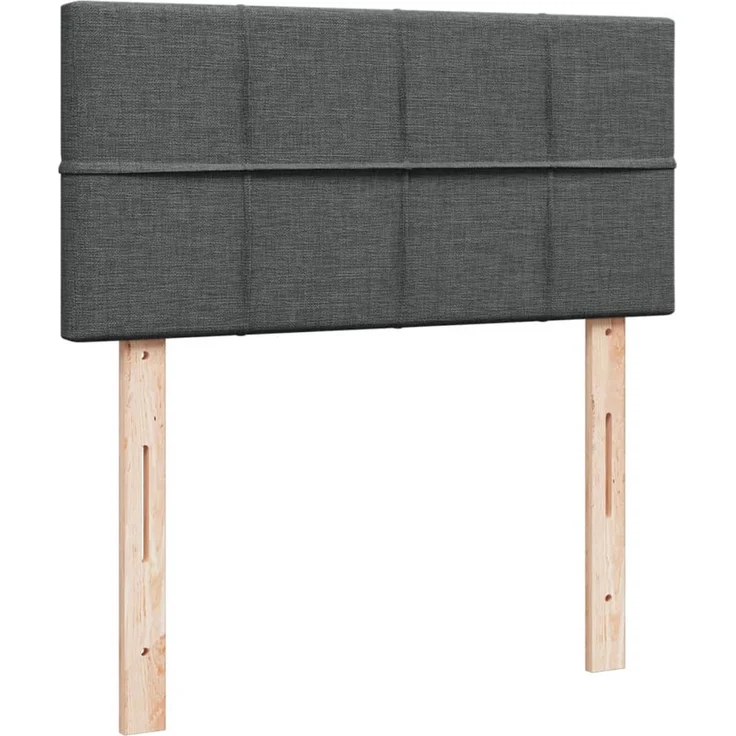 vidaXL Boxspringbett mit Matratze Dunkelgrau 100x200 cm Stoff 3285800 – Bild 7