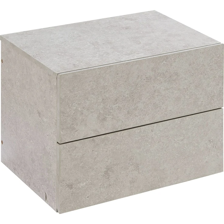 Nachttisch hängend Ampfing mit 2 Schubladen Betonoptik, hell [en. casa] – Bild 4