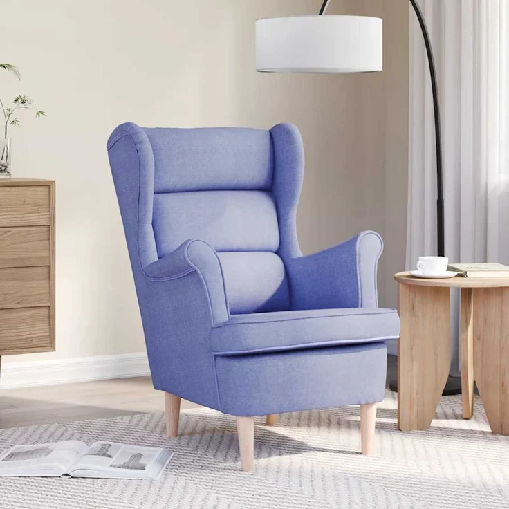 Sessel wohnzimmer, Relaxsessel Jeansblau 74 x 84 x 100 cm Stoff – Bild 1