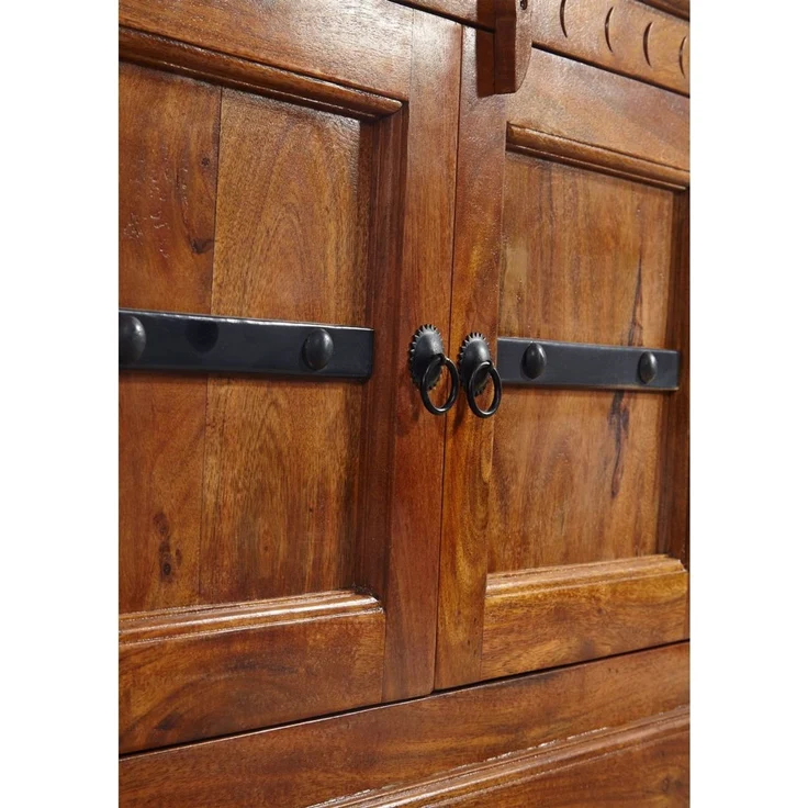 Waschbeckenunterschrank Akazie 88x43x60 honig lackiert OXFORD #01005 – Bild 4