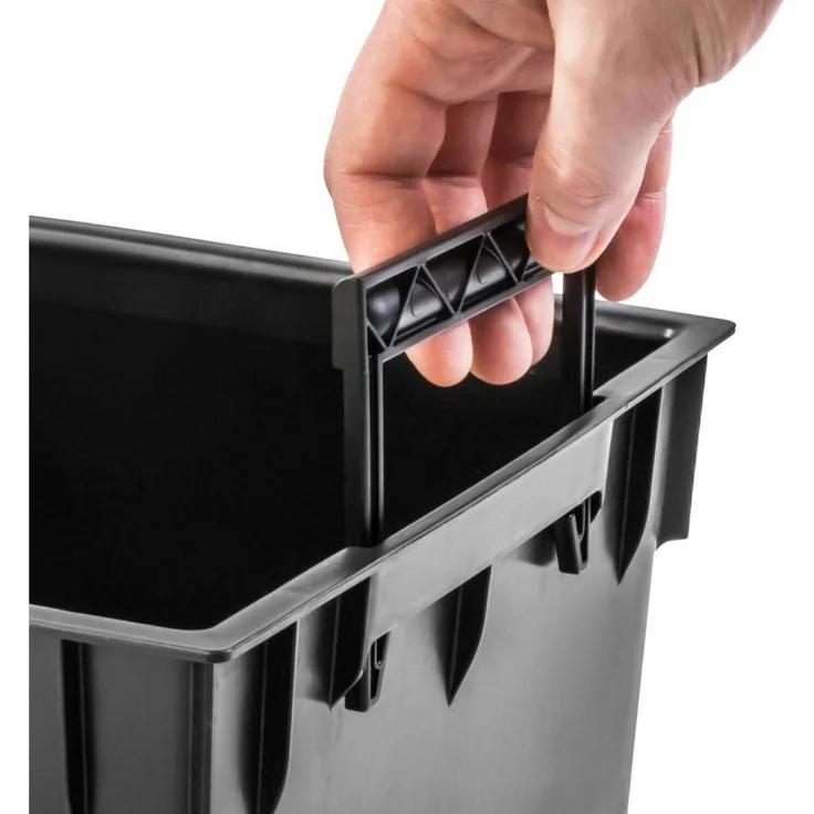 Prosperplast Pflanzkübel Rato Square, Blumentopf mit Einsatz Rato Square Umbra/Anthrazit/Weiß – Bild 3