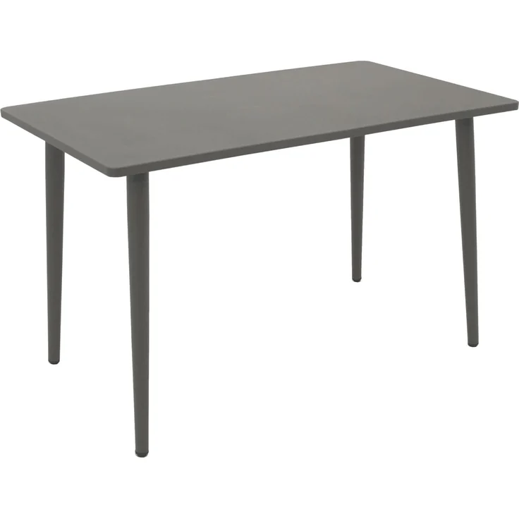 DEGAMO DENVER Gartentisch, Stahl, grau, 120x70cm – Bild 1