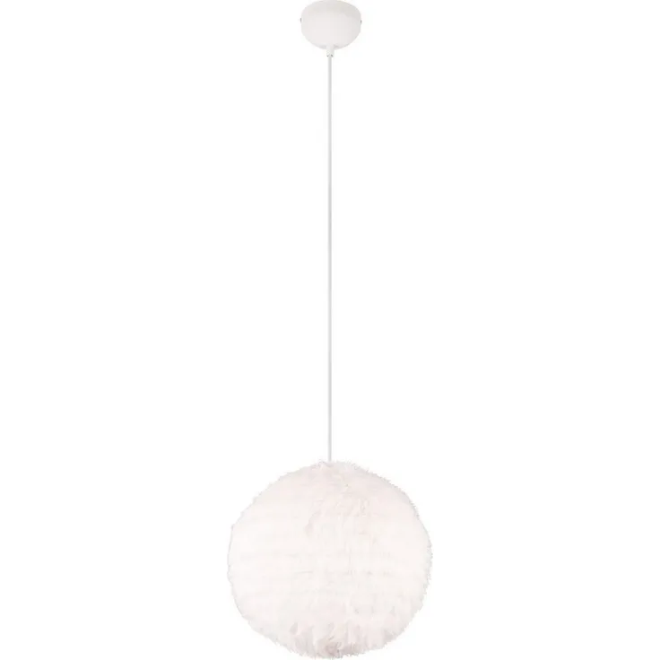 lightling Pendelleuchte Frieda, ohne Leuchtmittel, Schirm aus Plüsch, Höhe anpassbar, E27