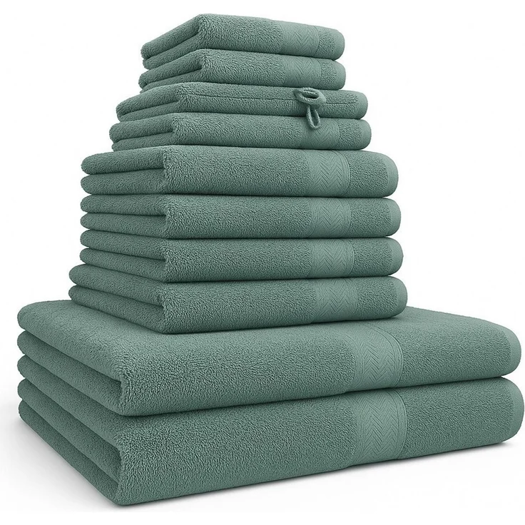Betz Handtuch Set 12er Handtuch-Set PREMIUM, 100% Baumwolle (Set, 12-St), 2 Duschtücher 4 Handtücher 2 Gästetücher 2 Seiftücher 2 WH – Bild 1