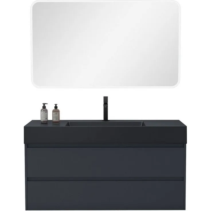 doporro Badmöbel-Set Badezimmermöbel Waschbecken Waschtisch Badezimmer-Schränke