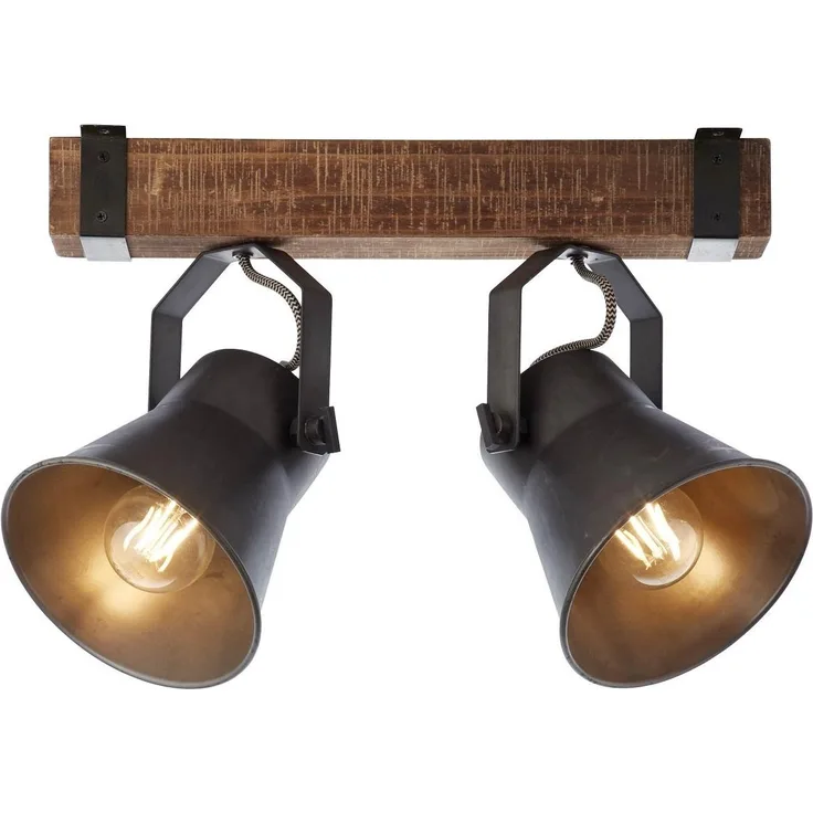 Brilliant Leuchten No. 85829-46 Spotbalken Decca 2-flammig E27 schwarz stahl