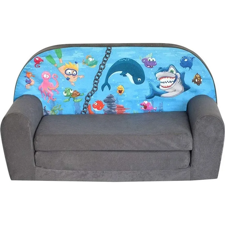 FORTISLINE Kindersitzgruppe Kindersofa "MINI" Kindercouch zum Aufklappen W386