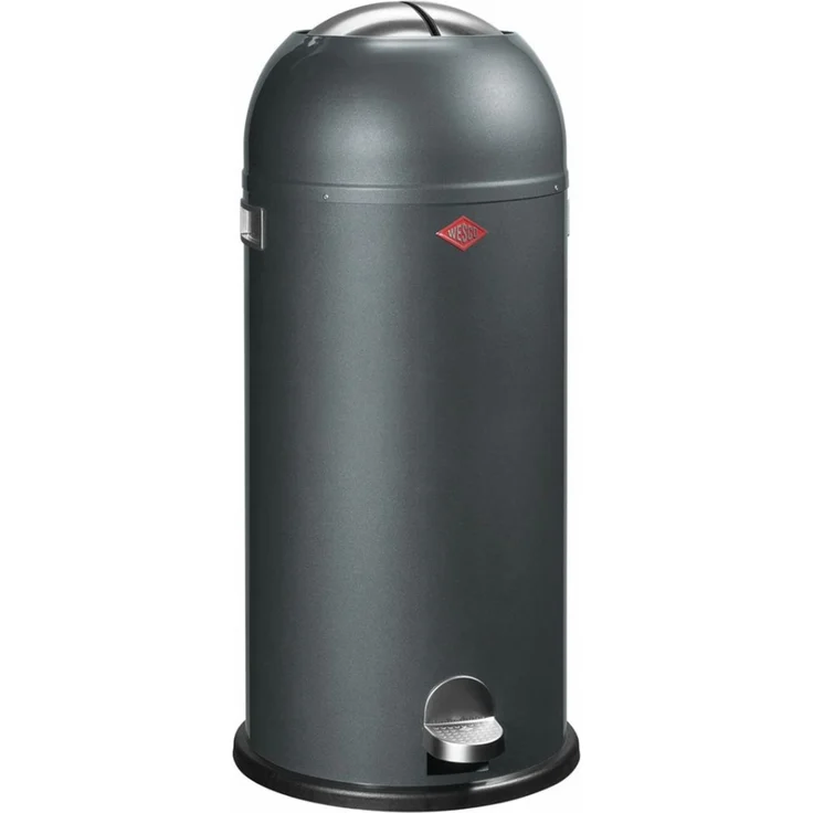 WESCO Tretabfalleimer 180731-03 KICKMASTER MAXI in Neusilber mit 40 Liter Volumen / Abfallsammler / Mülleimer – Bild 8