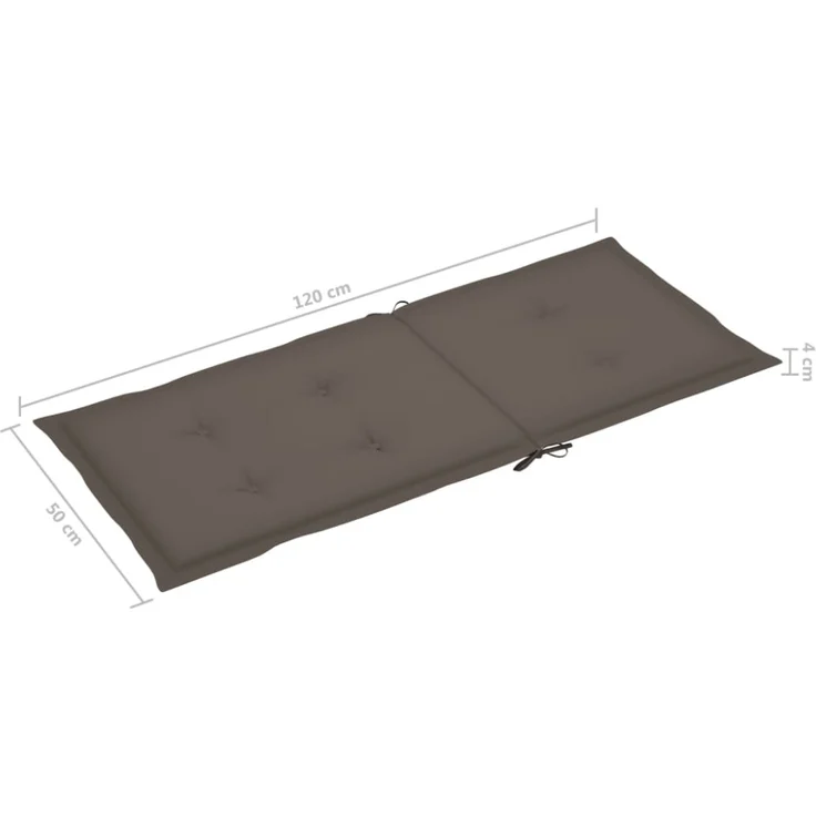 vidaXL Verstellbare Gartenstühle mit Auflagen 8 Stk. Massivholz Teak 3072549 – Bild 6