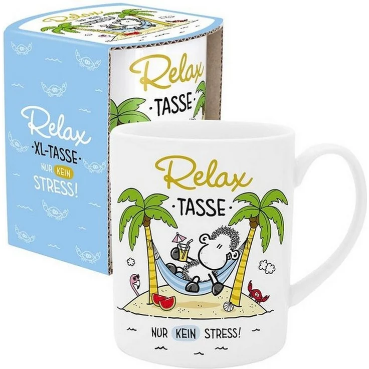 Tasse Tee- Kaffeetasse Kaffeebecher Geschenk XL 60cl Sheepworld RELAX 074124 – Bild 4