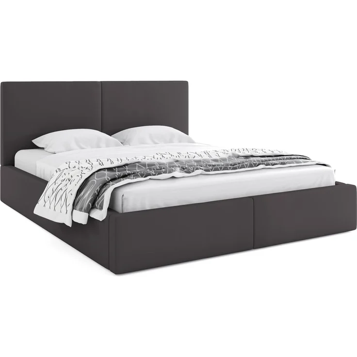 BMS Polsterbett Hilton in Graphit inkl. Stauraum und Matratze – Bild 1