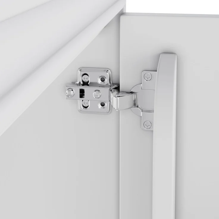 Waschtisch 61 x 47 x 87 cm mit Keramikbecken, Schubladen und Stauraum – Weiß – Bild 10