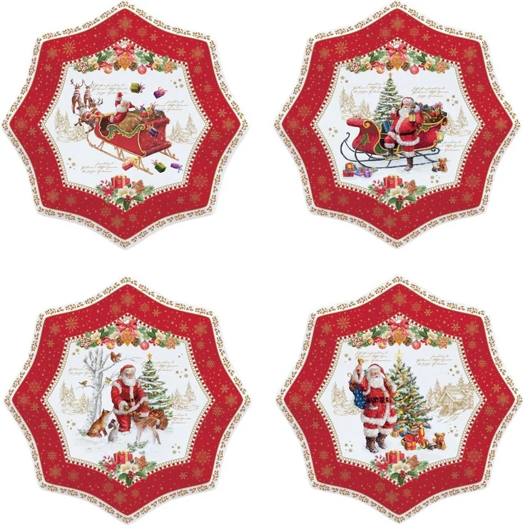 EasyLife Dessertteller CHME1002 - Christmas Memories 4er SET", -16 cm-, (4 St) – Bild 1