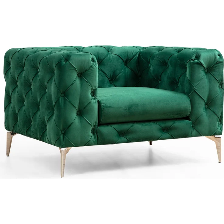 Ohrensessel, 'Como', 70 x 90 x 108, Grün – Bild 2