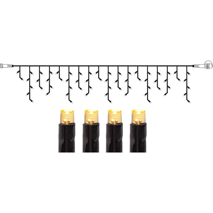 System Decor "LED Eiszapfen-Lichterkette 4x0,4m" warmweiß, IP44