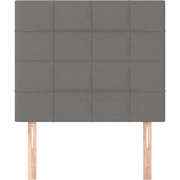 vidaXL Kopfteile 2 Stk. Dunkelgrau 100 x 5 x 78/88 cm Stoff 3116323 – Bild 3