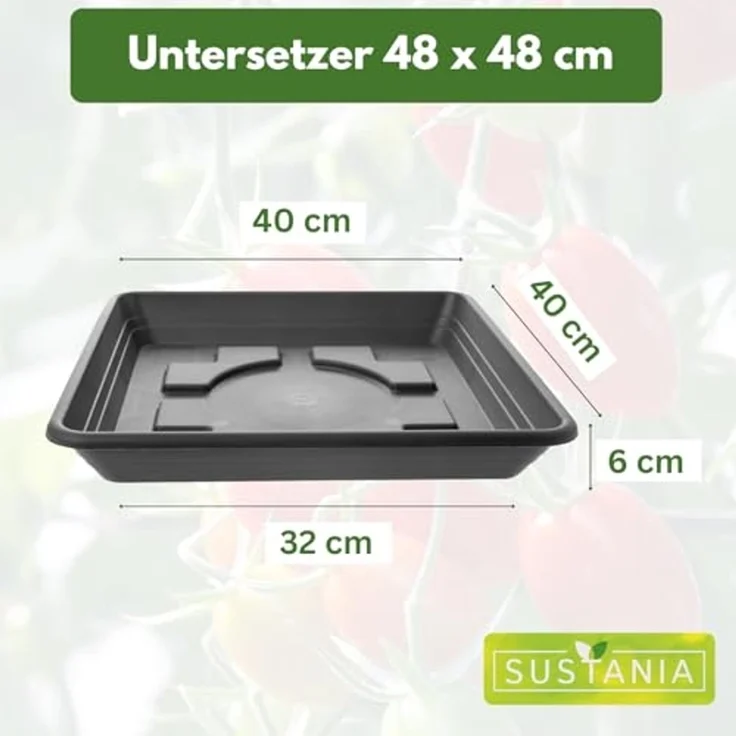 Centi Blumentopfuntersetzer LARA Untersetzer 40x40, für Pflanzkübel – Bild 2