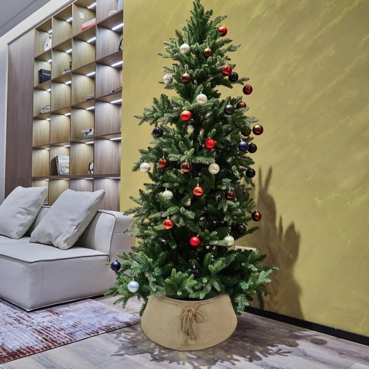 COIL Weihnachtsbaumdecke Weihnachtsbaumabdeckung, Weihnachtsbaumrock, Weihnachtsbaumständer, oval, rechteckig, Durchmesser ab 56 cm – Bild 6
