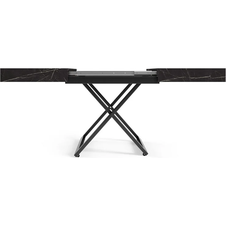 Compleo Couchtisch ausziehbar und höhenverstellbar, Modern Design, 120/200 x 80 x 27-80cm – Bild 3