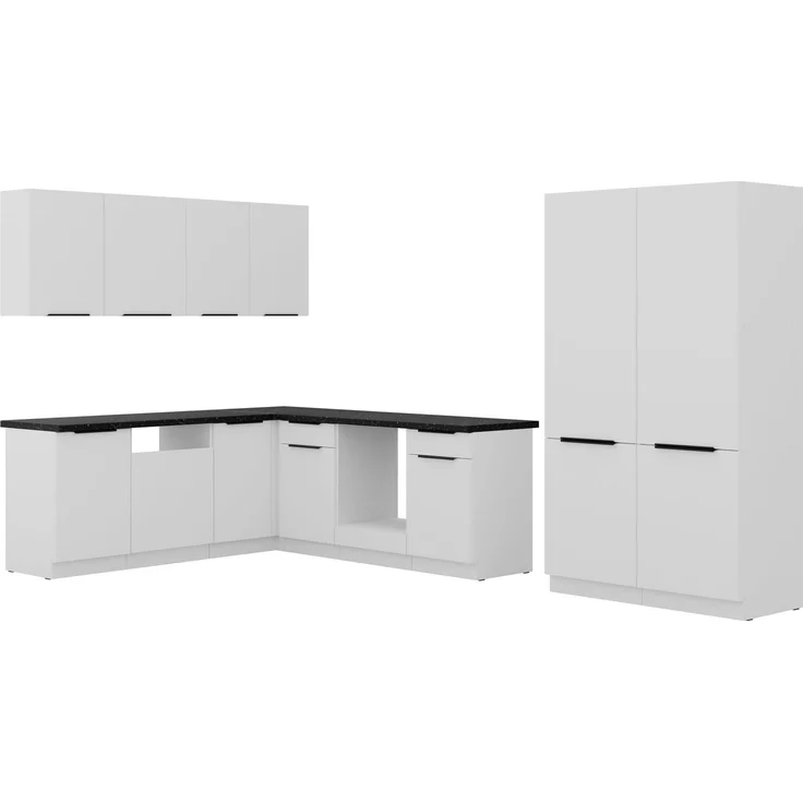 Winkelküche ARIA K-WH ECKE 1 - 215 x 220 + 120 cm Anti Fingerprint Küchenzeile Küchenblock Singleküche Einbauküche Küche Eckküche – Bild 7
