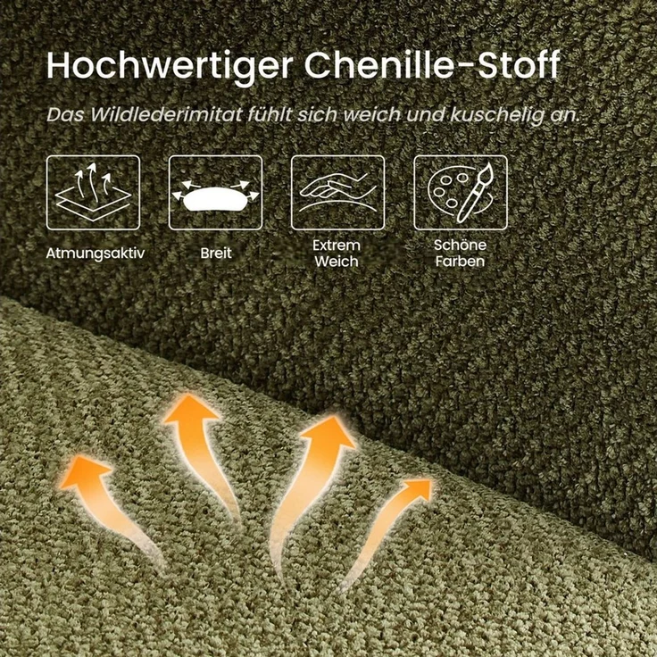 IWMH Bürostuhl Schreibtischstuhl mit Armlehnen, Höhenverstellbar Drehstuhl, Stuhl für Schminktisch, Homeoffice – Bild 2