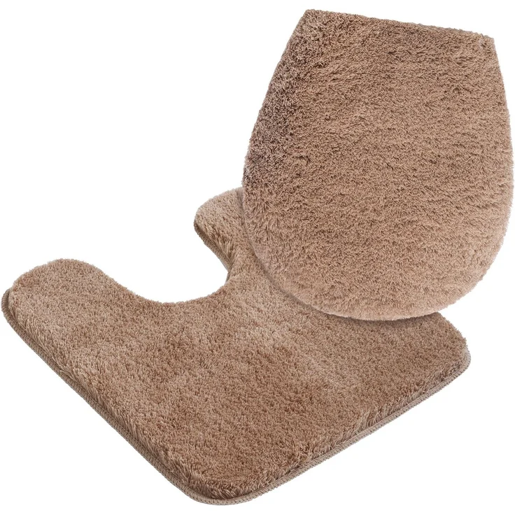 OTTO home Badematte Merida, Badvorleger, Badezimmer Teppich, Höhe 32 mm, rutschhemmend beschichtet, fußbodenheizungsgeeignet, schnell trocknend, strapazierfähig, Kunstfaser, 2-tlg. Stand-WC Set, Badteppich, Uni Farben, rechteckig, rund & als 2-tlg. Set... – Bild 5