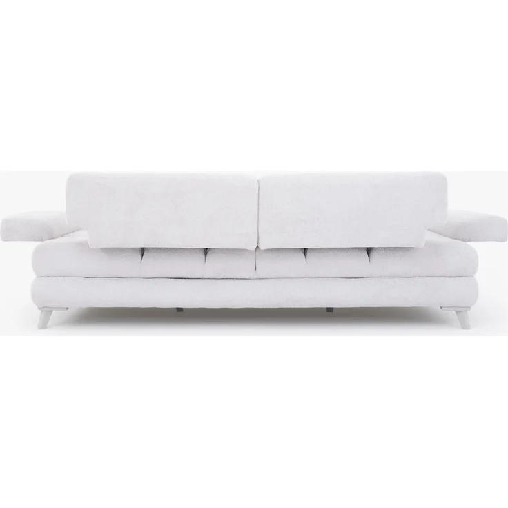 Sitzgruppe/Sofa Set - Wohnzimmergarnitur "Vanda" 3+3+1-Grau/Weiß – Bild 15