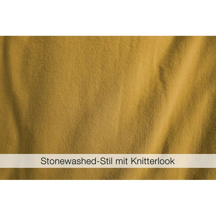 jilda-tex Bettwäsche Lissabon, Renforcé (Bio-Baumwolle), 2 teilig, unifarben, stonewashed und in vielen Farben – Bild 4