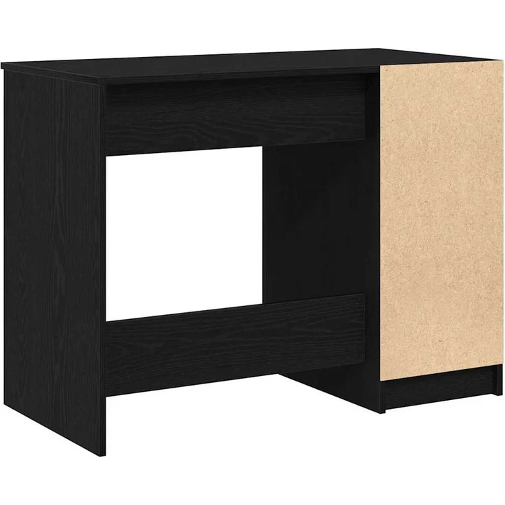 vidaXL Schreibtisch mit Speicher Schwarz Eichen-Optik 100 x 50 x 75 cm 862779 – Bild 4
