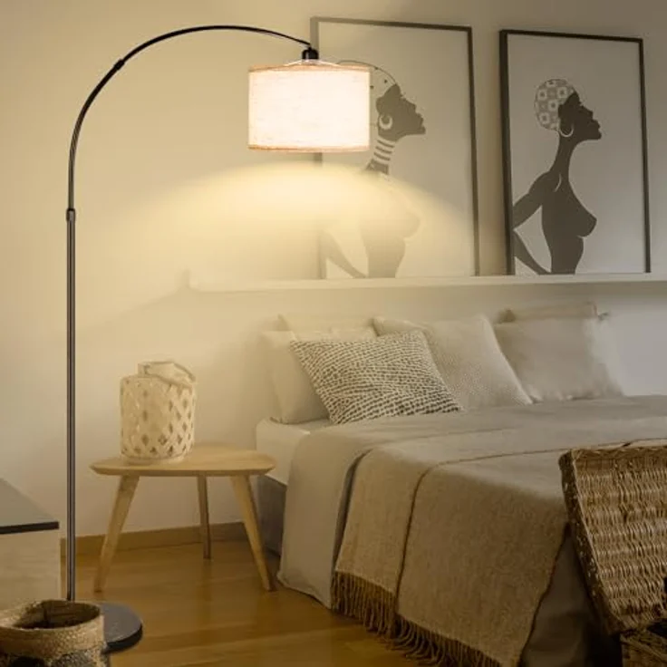 CCLIFE Bogenlampen Bogenlampe Stehlampe LED E27 Bogenleuchte Wohnzimmer – Bild 2