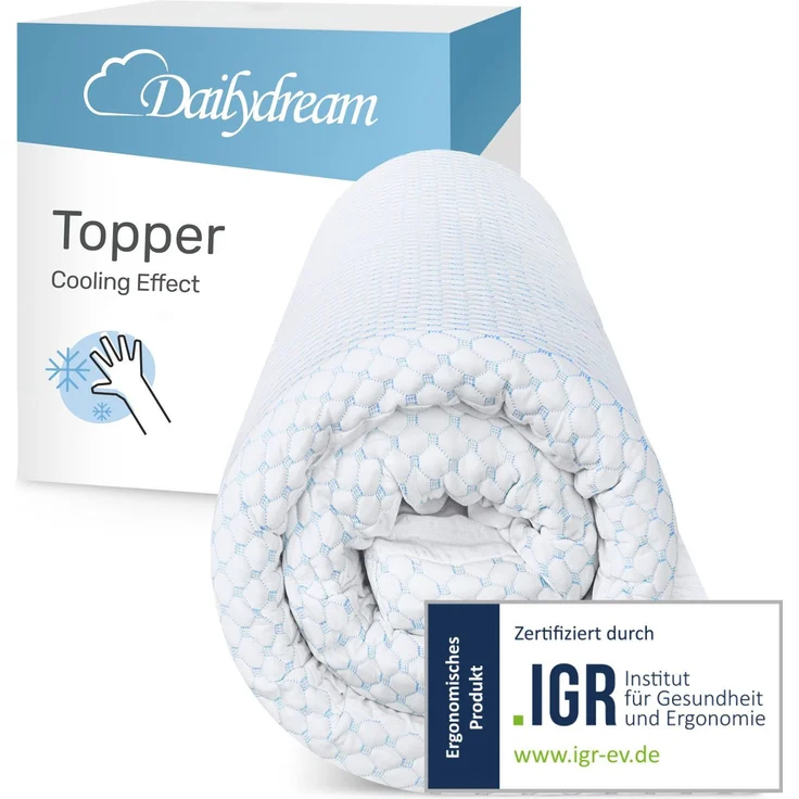 Dailydream, Topper mit kühlendem Effekt, H1/2, Memory Foam, Edition "Cool Touch" – Bild 1