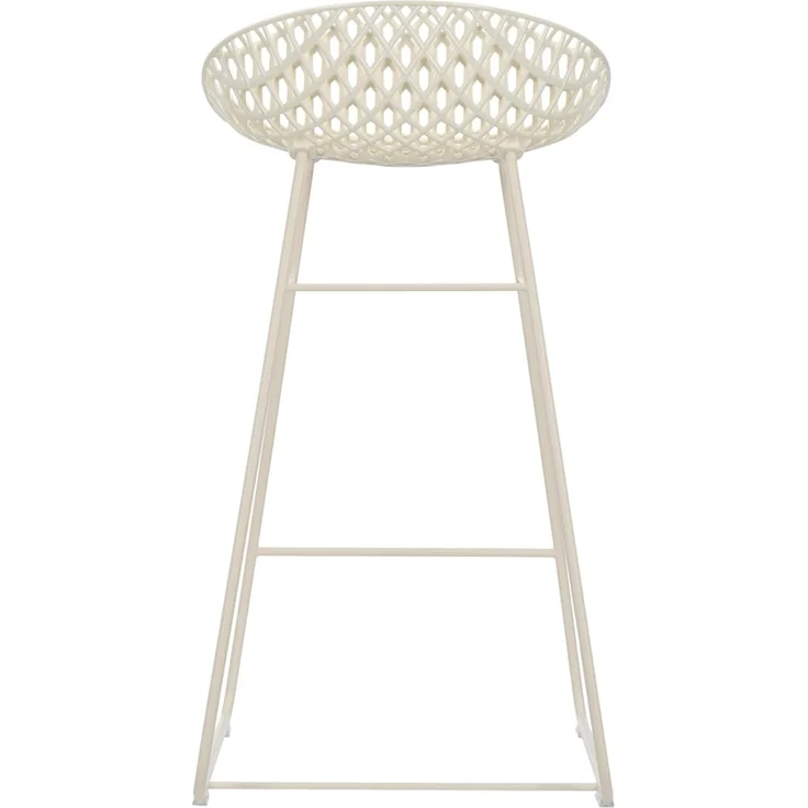 Kartell Smatrik Stool Outdoor, Barhocker, Weiß mit weißer Struktur – Bild 4