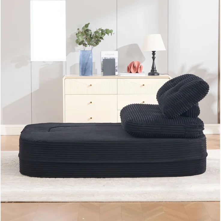 Schlafsessel 165cm×97cm×61cm 2-in-1 mit Liegefunktion und Getränkehaltern – Bild 8