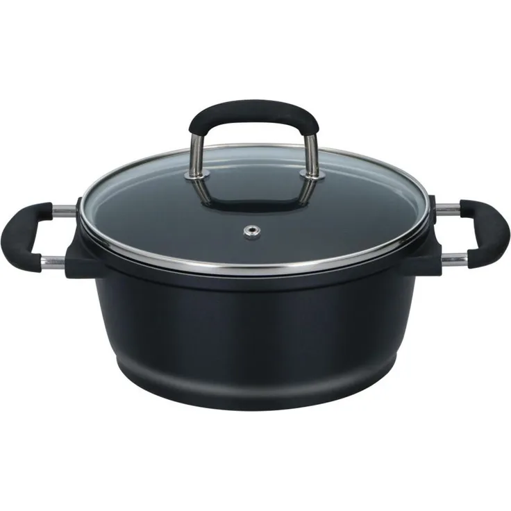2x Alpina Aluguss Topf D20xH9,5cm Profi Kochen Küche Töpfe 2er Set