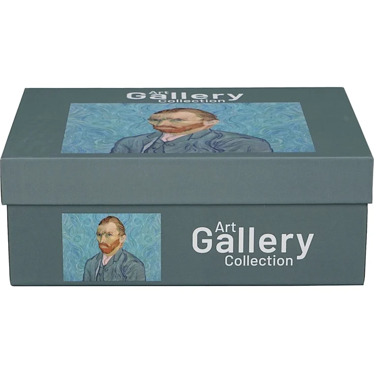 DUO ART GALLERY 2er-Set Espressotasse mit Untertasse PORTRAIT OF Van Gogh, New Bone China Porzellan – Bild 5